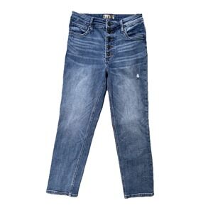 KUT From The Kloth Rachel Fab Ab Mom Jeans Womens 2 High Rise Distressed